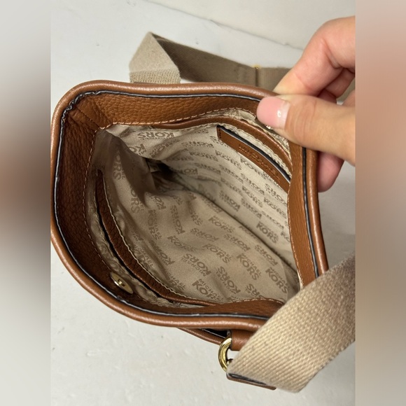 Michael Kors Leather Messenger Bag - Picture 8 of 9